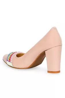 beige solid rubber sandals