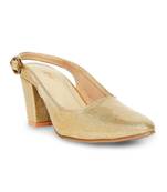 gold solid rubber sandals