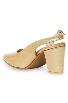 gold solid rubber sandals