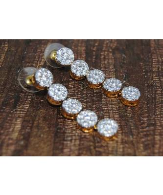 Sparkling Diamond Dangler Earrings 1