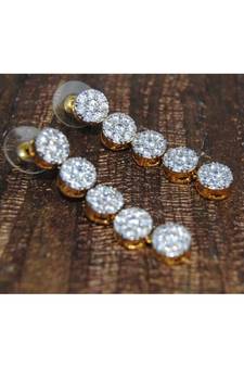 Sparkling Diamond Dangler Earrings