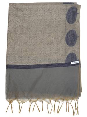 Grey Gold Banarasi Art Silk Woven Design Dupatta 5