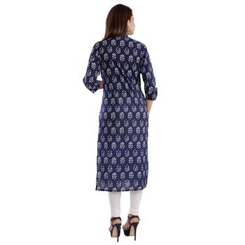 Blue printed Cotton kurti 2