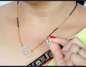 White diamond mangalsutra 1
