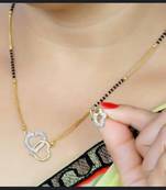 White diamond mangalsutra