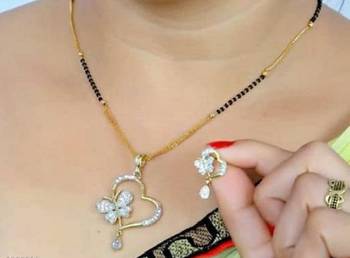 White diamond mangalsutra 1