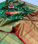 green Art Silk Party Wear Saree