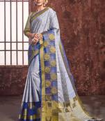 Blue Art Silk Party Wear Saree