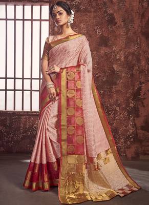 Red Art Silk Party Wear Saree 1