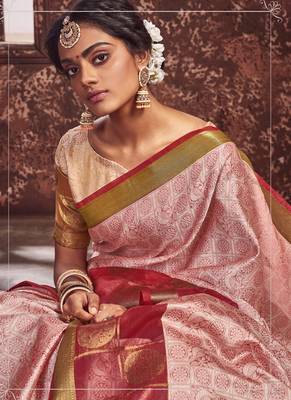 Red Art Silk Party Wear Saree 2