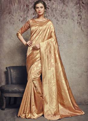 Mustard Art Silk Party Wear Saree 1