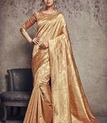 Mustard Art Silk Party Wear Saree