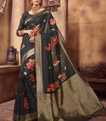 Black Party Wear Designer Saree