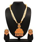 Orange necklace-sets
