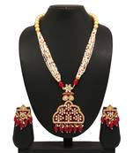 Maroon necklace-sets