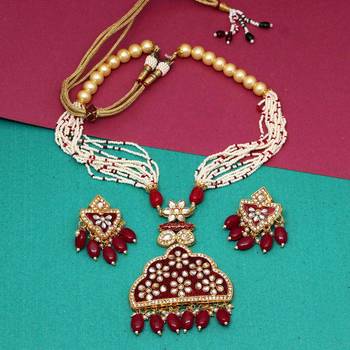 Maroon necklace-sets 2
