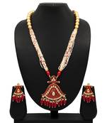 Maroon necklace-sets