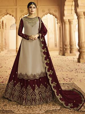 Light-chiku embroidered silk salwar 1