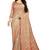 Beige woven cotton silk saree with blouse