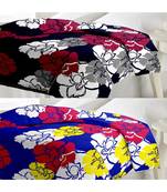 Set of floral print Design Single Bed Reversible AC Blanket