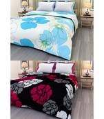 Set of 2 floral print Design Single Bed Reversible AC Blanket
