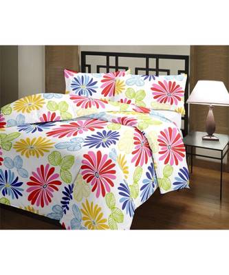 floral print Single Bed Reversible AC Blanket 1