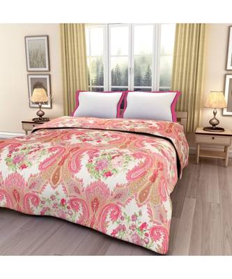 floral print Printed Single Bed Reversible AC Blanket 1