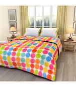 Colorful Circles Printed Single Bed Reversible AC Blanket