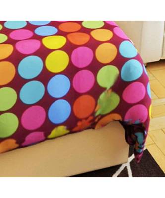 Colorful Circles Printed Single Bed Reversible AC Blanket 3
