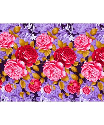 Purple and Red floral print Printed Single Bed Reversible AC Blanket 2