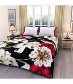 Multicolor floral print Printed Single Bed Reversible AC Blanket