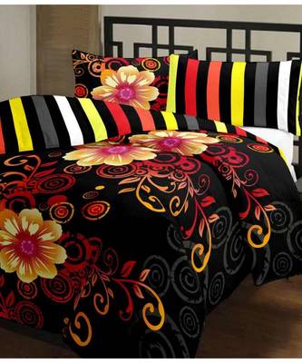 Multicolor floral print Printed Single Bed Reversible AC Blanket 1