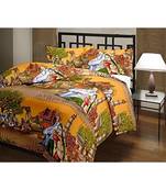 Traditional Rajasthani Design Printed Single Bed Reversible AC Blanket Dohar