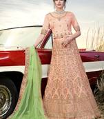 Heavy Embroidered Work Unstitched Lehenga Choli With Blouse