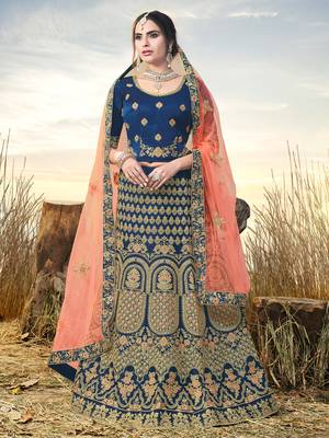 Heavy Embroidered Work Unstitched Lehenga Choli With Blouse 1