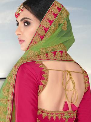 Heavy Embroidered Work Unstitched Lehenga Choli With Blouse 4