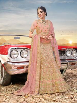 Heavy Embroidered Work Unstitched Lehenga Choli With Blouse 1