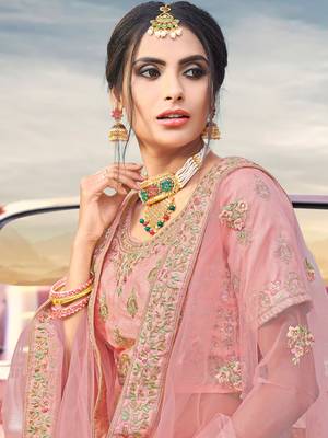 Heavy Embroidered Work Unstitched Lehenga Choli With Blouse 2