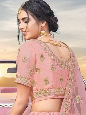 Heavy Embroidered Work Unstitched Lehenga Choli With Blouse 3