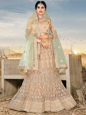 Heavy Embroidered Work Unstitched Lehenga Choli With Blouse 1