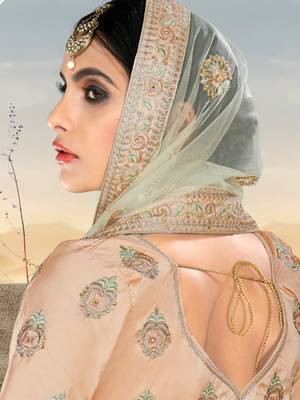 Heavy Embroidered Work Unstitched Lehenga Choli With Blouse 3
