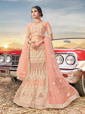 Heavy Embroidered Work Unstitched Lehenga Choli With Blouse 1
