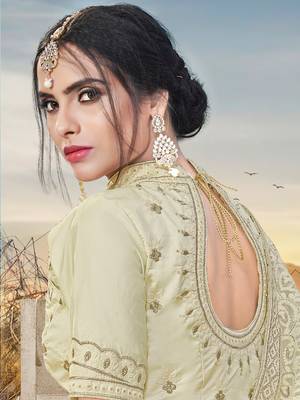 Heavy Embroidered Work Unstitched Lehenga Choli With Blouse 3