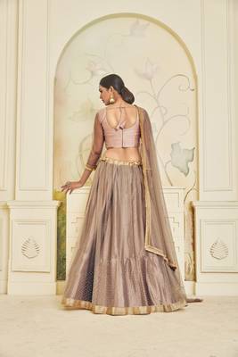 Heavy Embroidered Work Unstitched Lehenga Choli With Blouse 2