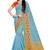 Sky Blue Woven Cotton Silk Saree With Blouse