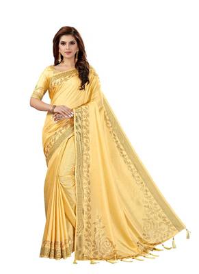 Yellow woven manipuri silk saree with blouse 1