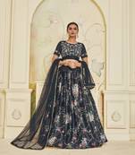 Heavy Embroidered Work UNSTITCHED LEHENGA Choli WITH BLOUSE