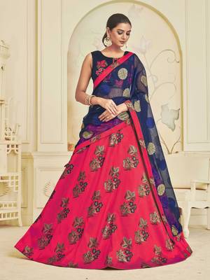 Heavy Embroidered Work Unstitched Lehenga Choli With Blouse 1
