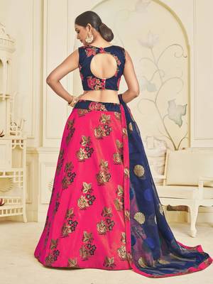 Heavy Embroidered Work Unstitched Lehenga Choli With Blouse 2