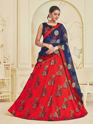 Heavy Embroidered Work Unstitched Lehenga Choli With Blouse 1